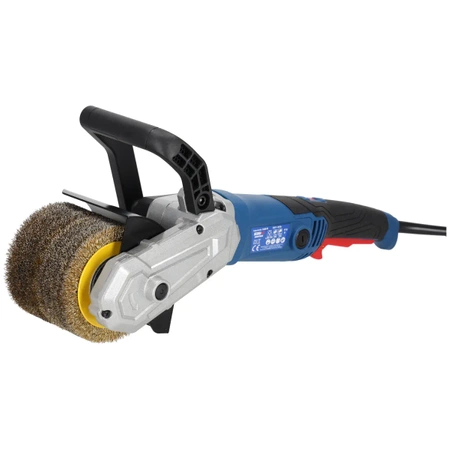Zestaw DEDRA DED7933A01 - Satyniarka moc 1300W, metalowa i nylonowa szczotka oraz 2 szt półmasek przeciwpyłowych FFP2