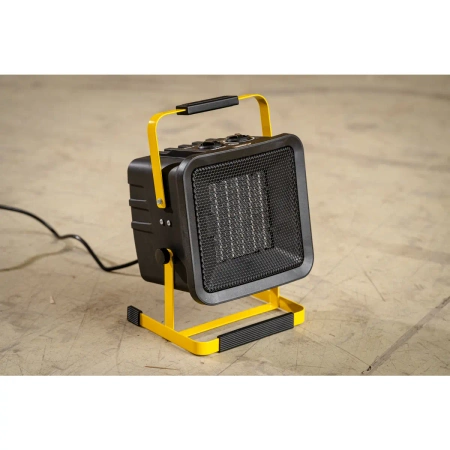 Nagrzewnica elektryczna PTC 3,0kW, kwadratowa, czarna, stojak DEDRA DED9931C3 ceramiczny element grzejny