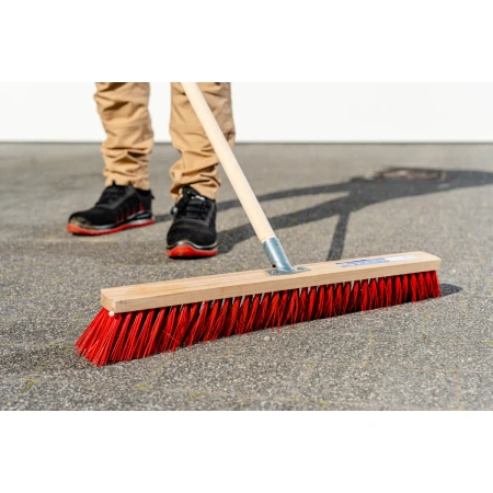 Szczotka uliczna szeroka 50 cm z uchwytem metalowym, DEDRA 80C182