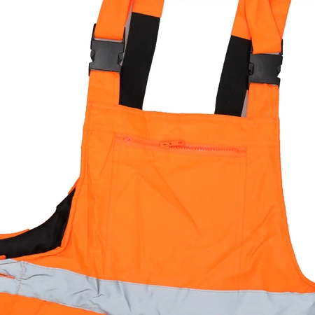 Spodnie ocieplane ogrodniczki DEDRA BH80SO2-XL rozmiar XL, pomarańczowe