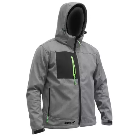 Kurtka softshell z kapturem DEDRA BH61KS-XXXL rozmiar: XXXL, 96% poliester+4% elastan