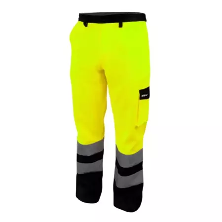 Spodnie ochronne DEDRA BH81SP1-L  odblaskowe rozmiar L, żółte